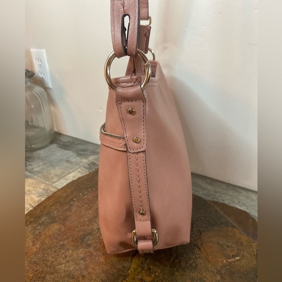 Rosetti~Dark Mauve~Mid-Sized~Soft Faux Leather~Upper Zip Closure~Crossbody Bag - Picture 6 of 15